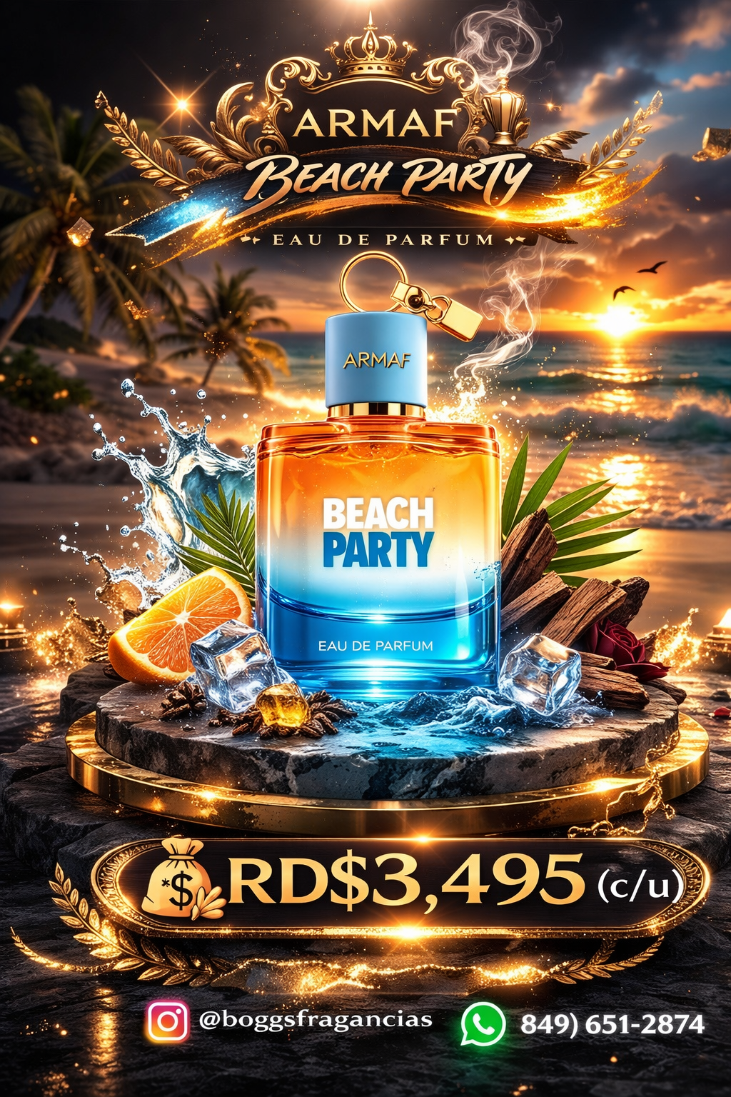 🌊 Armaf Beach Party – 100ml | 100% Original