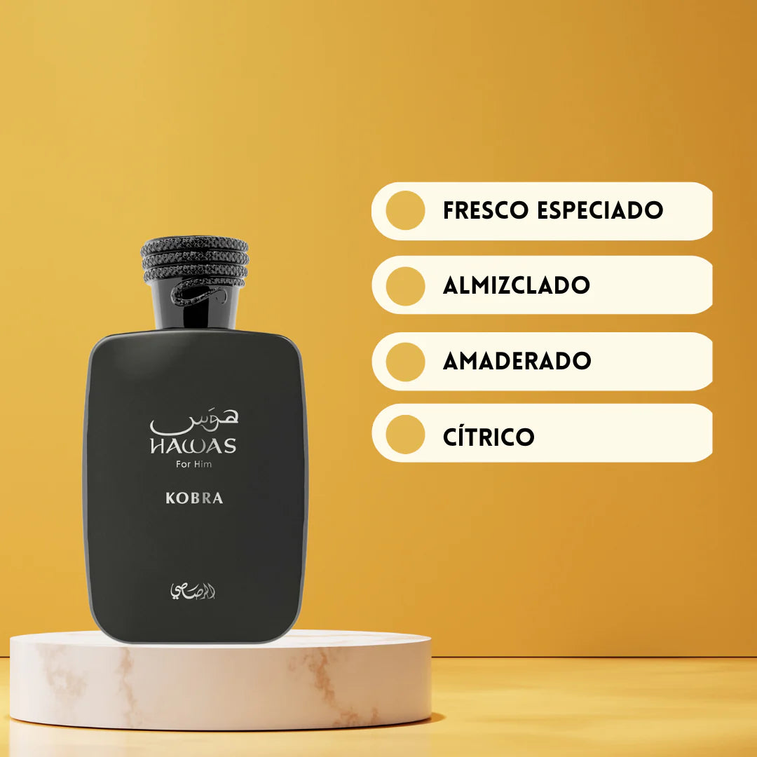 🐍 Hawas Kobra – Rasasi | 100 ml (Original) 🐍